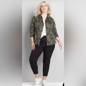 Lane Bryant On the Go Pull-On Mid Rise Ankle Pant (black) Women’s 20